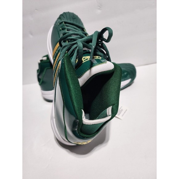Adidas Pro Model 2G Men's Size 9 "SVSM" Lebron James Sneakers Green/Gold FW3664 - Picture 8 of 10